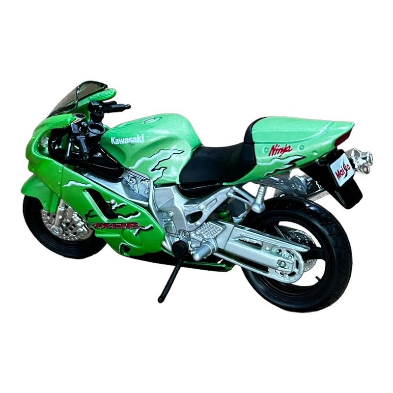 Miniatura Moto Kawasaki Ninja ZX12R Verde Maisto 1:18 - Miniaturas